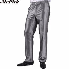 Single Pants Men Formal Business Slim Fit Wedding Party Suit Pants Diamond Blue Wine
