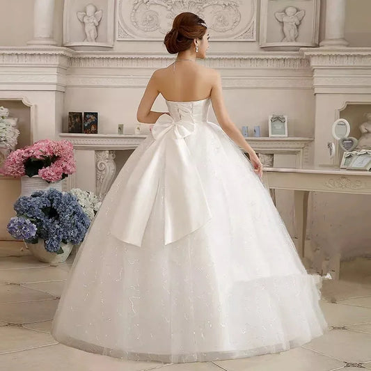 White Bridesmaid Dresses: Plus size Sequins Red White Wedding Dresses Bride