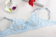 Women Push Up Bra Underwire Full Lace Brassiere Underwear Bras Bralette