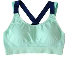 Yoga Sports Bra Full Cup quick dry Top Cross Back Push Up Workout Bra For women