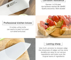 5" Utility Knife Stainless Steel Kitchen Knife Best Paring Fruit Multi-purpose