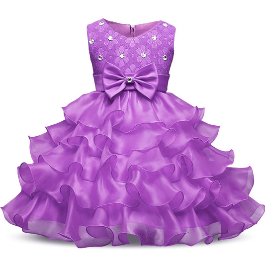 Flower Girl Dress Tutu Fluffy Baby Girls Dresses Vestidos Wedding Party Children