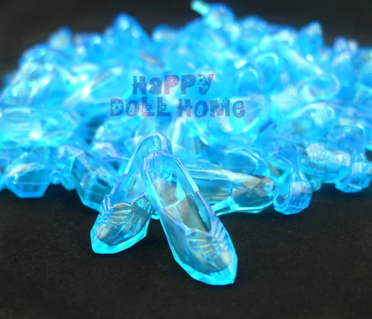 Pairs Imitation Fairy Tale Crystal Shoes Fashion Princess Doll Shoes High Heels Sandals
