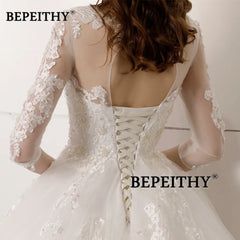 White Bridesmaid Dresses: Wedding Dress Open Back Vintage Bridal Dresses Ball Gown