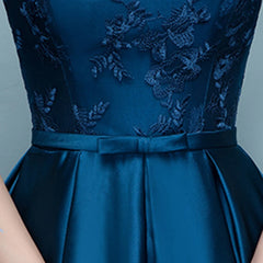 Homecoming Dresses: Navy Blue Prom Dress Elegant Party Women Evening Dresses