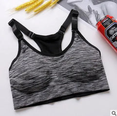 Women Sports Yoga Bra breathable quick dry Top Shockproof Cross Back Push Up