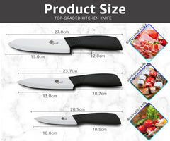 Ceramic Knife Set for Kitchen Professional Ceramic Knife 3 4 5 6 Inch Fruit Rust Proof