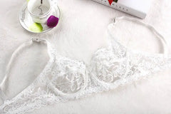 Women Push Up Bra Underwire Full Lace Brassiere Underwear Bras Bralette