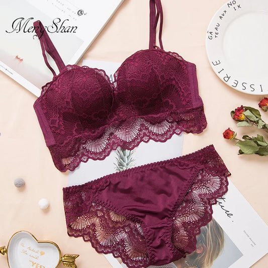 Ladies's Underwear Suit Seamless underwear without steel bracket bra push up