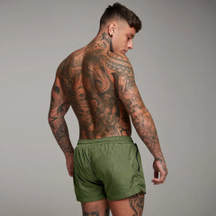 Red Running Sport Shorts Men Quick Dry Fitness Short Pants Bodybuilding