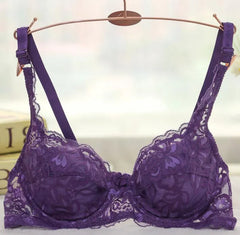 Women Push Up Bra Underwire Full Lace Brassiere Underwear Bras Bralette