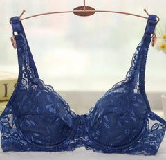 Women Push Up Bra Underwire Full Lace Brassiere Underwear Bras Bralette