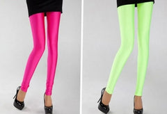 Multiple Color Neon Leggings for Women Adventure Time for Paint Legging