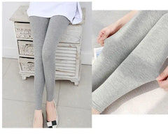 Solid Color Leggings S-7xl Women Modal Cotton Leggings Long Legging Pants Grey