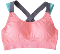 Yoga Sports Bra Full Cup quick dry Top Cross Back Push Up Workout Bra For women