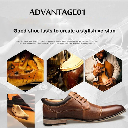 Man Dress shoes Big size Cow Leather Men's Business shoes
