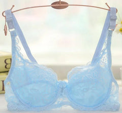 Women Push Up Bra Underwire Full Lace Brassiere Underwear Bras Bralette