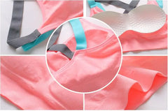 Yoga Sports Bra Full Cup quick dry Top Cross Back Push Up Workout Bra For women
