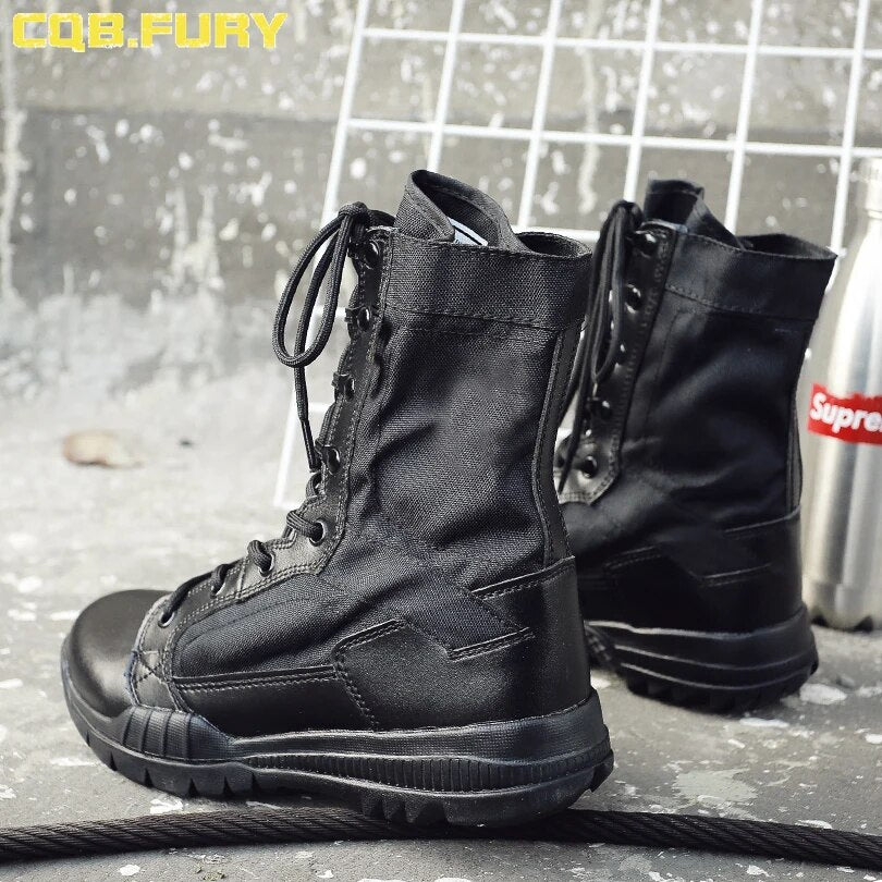 Summer super light lace up military Boot Tactical Breathable ankle strap Army Boots