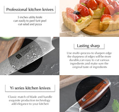 5" Utility Knife Damascus Professional Kitchen Knives Japanese High Carbon