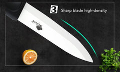 Ceramic Knife Set of Kitchen Knives 3 4 5 6 Inch Sharp Serrated Bread Chef Utility