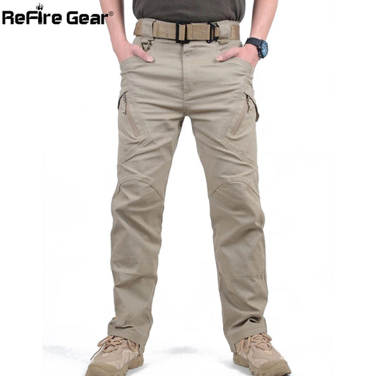 Tactical Cargo Pants Men Combat SWAT Army Military Pants Cotton