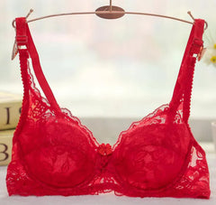 Women Push Up Bra Underwire Full Lace Brassiere Underwear Bras Bralette