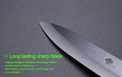 Ceramic Knife Set 3" 4" 5" inch Black Blade Plastic Handle with Cover for Cooking