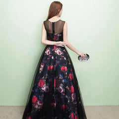 Homecoming Dresses: Long Flowers Formal Evening Dresses Plus Size Maxi Party