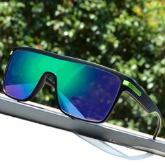 Sunglasses For Men: Square Oversized Anti Glare Driver Mirror Sun Glasses