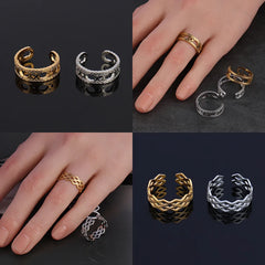 Fashion Euramerican Gold Colour Ring Rings Women Ring Stainless Steel Ring Woman