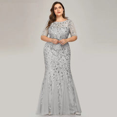 Homecoming Dresses: Evening Dress Beaded Leaves Pattern Formal Women Prom Gowns