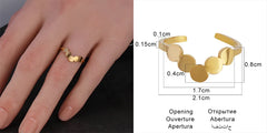Fashion Euramerican Gold Colour Ring Rings Women Ring Stainless Steel Ring Woman