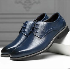 Men Oxfords Shoes British Black Blue Shoes Handmade Comfortable Formal Dress