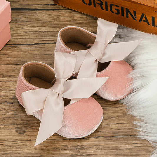 Baby Shoes Girls Princess Shoes Infant Toddler Non-slip Flat Soft-sole Cotton