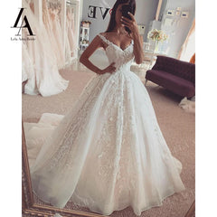White Bridesmaid Dresses: Wedding Dress Appliques Ball Gown Court Train Bridal Dresses