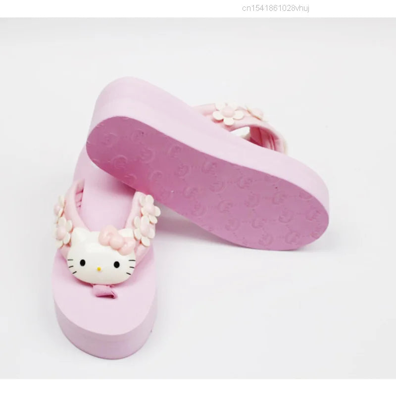 Kitty Slippers Y2k Kawaii Cartoon Sandals Fashion Platform Shoes