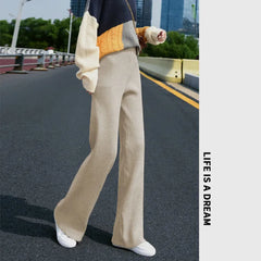 Pants Autumn And Winter Knit Sweater Wide Legs Women Pants