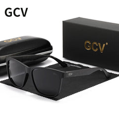 Square Frame Polarized Men Women Female Sunglasses Hawksbill Sports Tourism