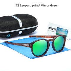 Sunglasses Men Flexible TR90 Frame Keyhole Bridge Mirror Coating