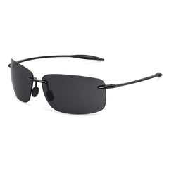 Sunglasses for Men: Orange Male Driving Rectangle Ultralight Frame Sunglasses