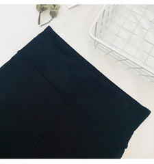 Women Sharkskin Black Leggings Thin Workout Stretch Fitness