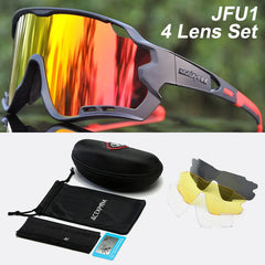 Bike Cycling Glasses Outdoor Sports Cycling Goggles UV400 4 Lens Cycling Eyewear
