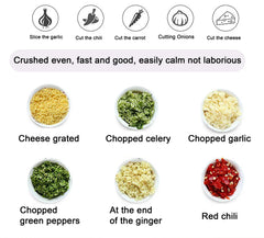 8.5 Inch Stainless Steel Mezzaluna Knife Pizza Cutter Fruit Vegetable Salad Chopper