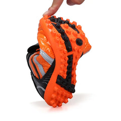 Men Football Soccer Boots Athletic Shoes Leather Big Size High Top Cleats