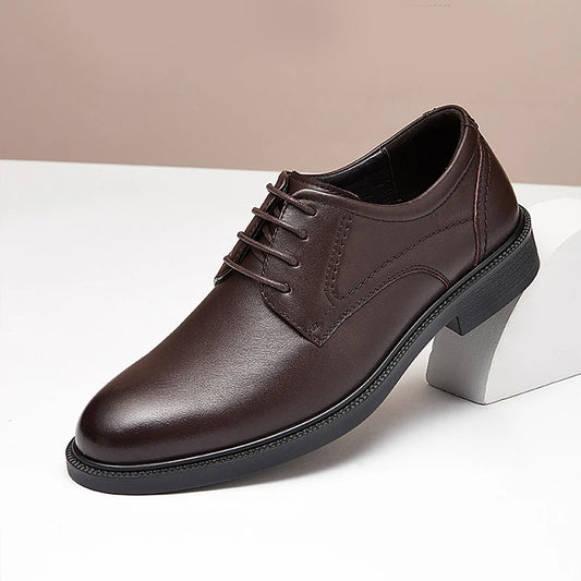 GOLDEN CAMEL Luxury Men's Shoes Genuine Leather Dress Shoes Breathable