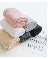 Ribbed Leggings For Women High Waist Autumn Winter Warm Legging Cotton