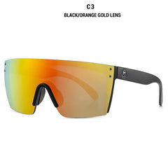 Sunglasses square Conjoined lens Women men Gradient lens sun glasses