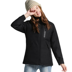 USB Heated Jacket Men Women Waterproof Jacket Down Cotton Hiking Coat