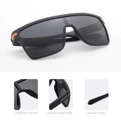 Sunglasses Men Fashion Oversized Flexible Frame Square Mens